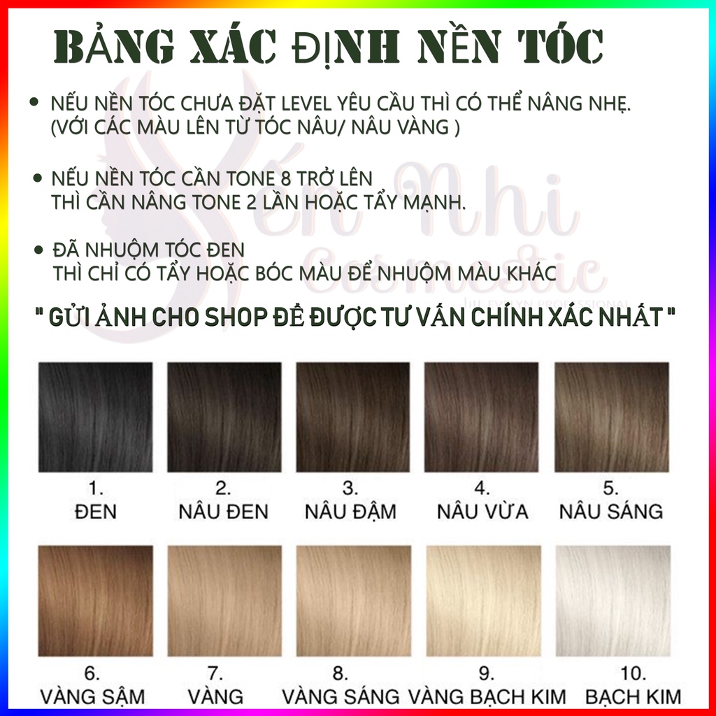 Thuốc nhuộm tóc màu đỏ dâu, nâu đỏ hồng, đỏ lửa tặng kèm oxy trợ nhuộm, mỹ phẩm tóc yến nhi