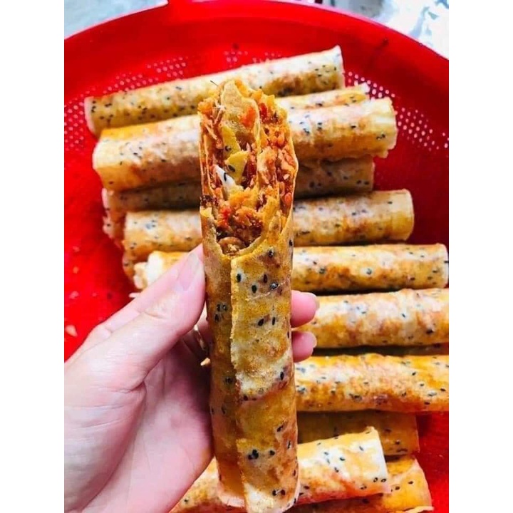 BÁNH TRÁNG CUỘN CHÀ BÔNG - DẶC SẢN PHAN RANG 1 CUỘN DÀI 20cm