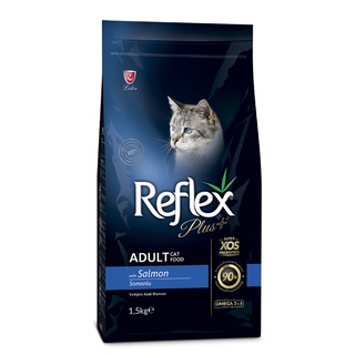 REFLEX Plus Adult Salmon 1.5Kg - Thức Ăn Hạt Cho Mèo Trưởng Thành Vị Cá Hồi