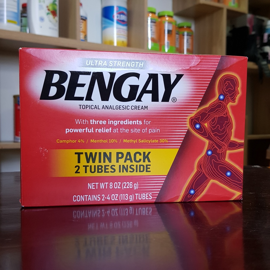 Combo 2 Tuýp Kem Xoa Bóp Giảm Đau Bengay Ultra Strength 226g Chính hãng Mỹ