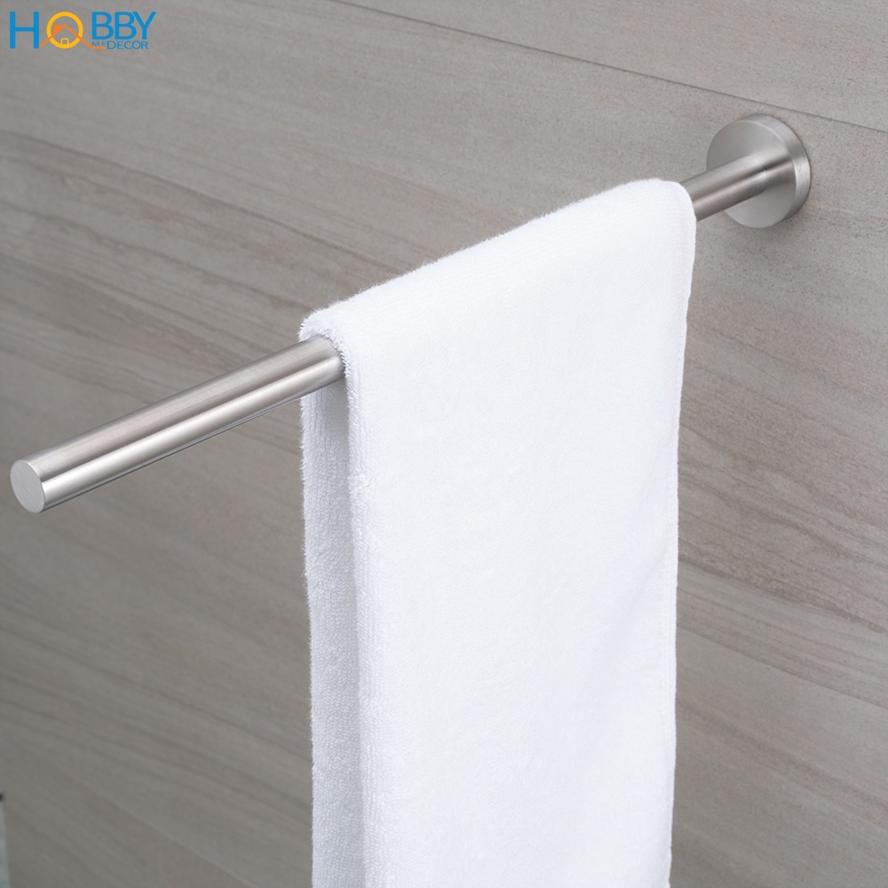 Thanh treo khăn tắm khoan tường cao cấp Hobby Home Decor GTD40 - chuẩn Inox 304 - dài 40cm