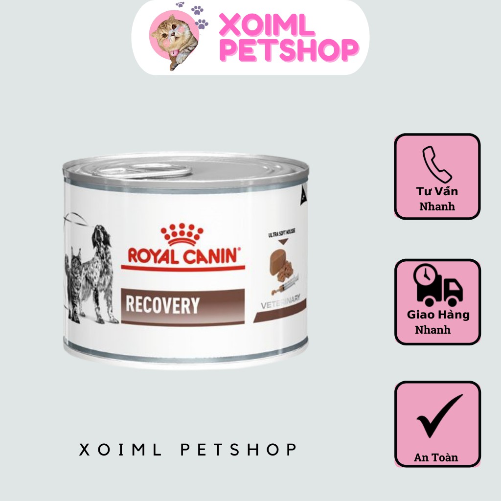 Royal Canin RECOVERY thúc đẩy quá trình phục hồi cho chó mèo 195g