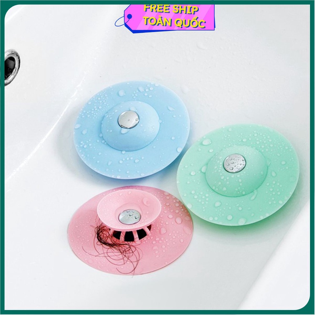 (Bán Buôn Sỉ) Nắp Chặn Lọc Rác Bồn Rửa Bát BẬT MỞ - Nắp Đậy Silicon Chặn Lông Tóc Bồn Tắm, Rửa Mặt - Ngăn Mùi Nắp Cống
