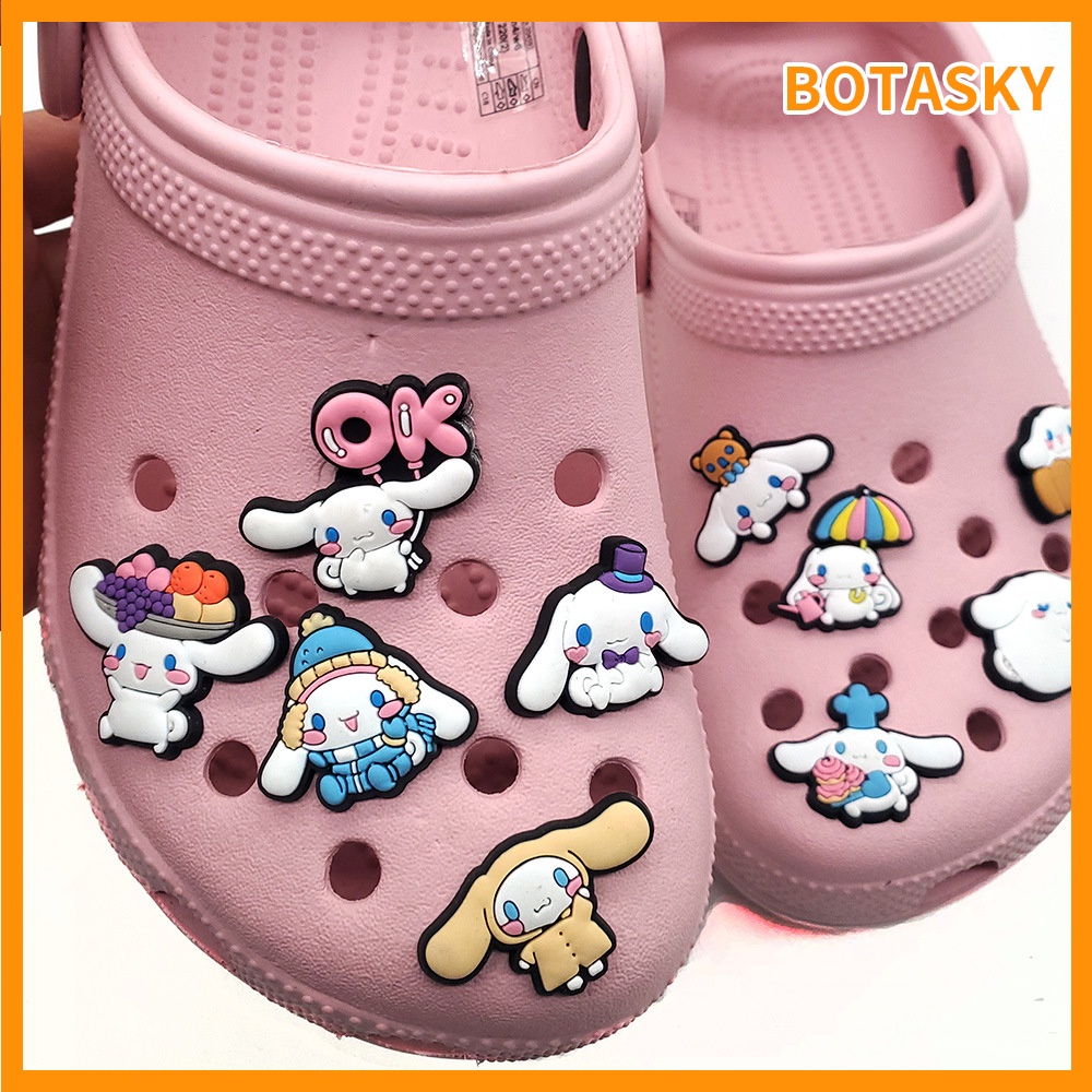 Nút khóa cao su PVC mềm trang trí giày Crocs DIY