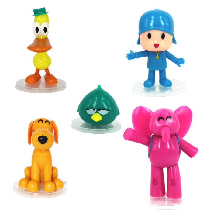 Set 5 Mô Hình Đồ Chơi Nhân Vật Phim Hoạt Hình Pocoyo Bằng Nhựa Pvc