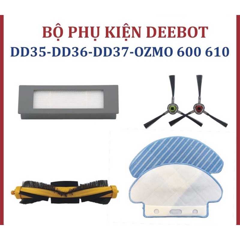 Bộ phụ kiện Robot Hút Bụi Deebot DD35/DD36/DD37/OZMO 600 610