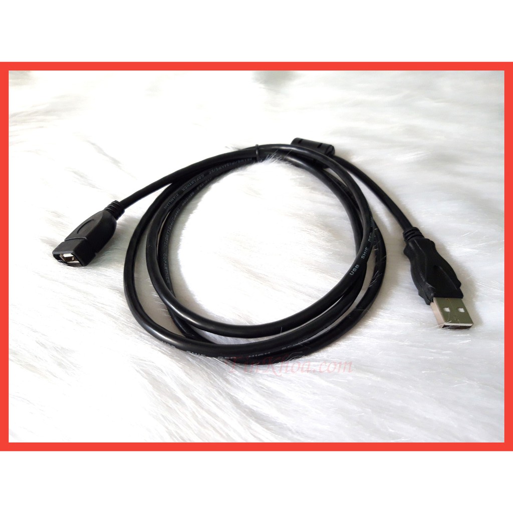 CÁP USB NỐI DÀI CHỐNG NHIỄU TỐT VERSION 2.0 DÀI 1,5 MÉT, 3 MÉT, 5 MÉT MÀU ĐEN MỘT ĐẦU ĐỰC MỘT ĐẦU CÁI | WebRaoVat - webraovat.net.vn