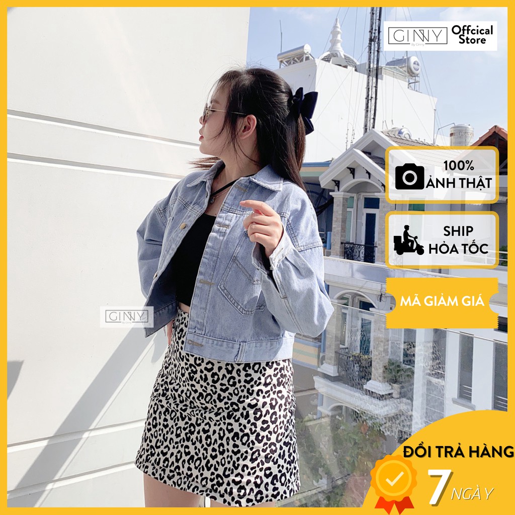Áo Khoác Jean Nữ Form Lửng PROPERTY Cá Tính | Chất Jean Xịn Xò Siêu Đẹp | Khoác Jeans Trend Mới Nhất