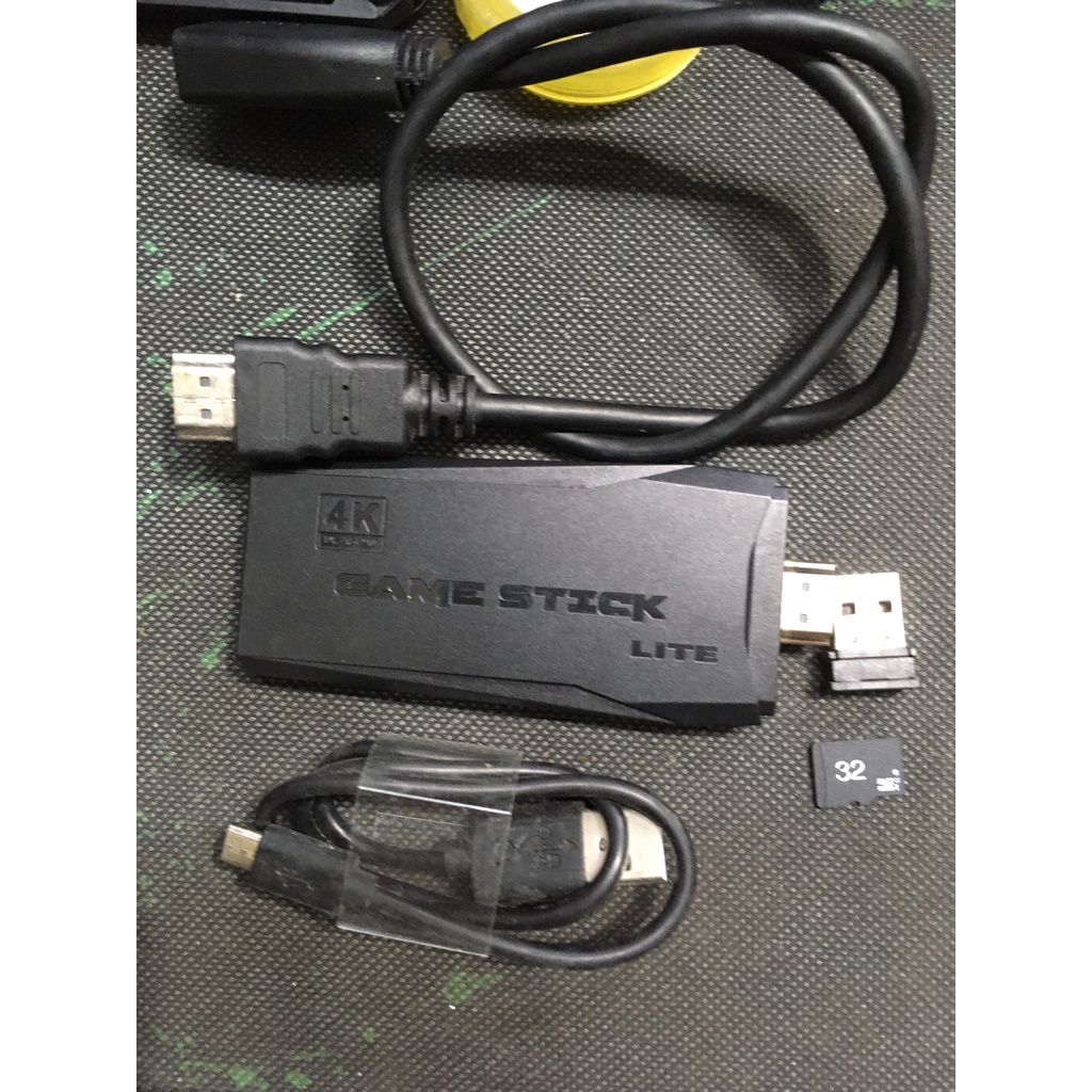 QSD, KO TAY Máy Chơi Game Stick 4K 4 Nút HDMI Không Dây Hơn 3500 -10000 Trò Chơi Cổ Điển PS1/ATARI/MAME/SFC/FC/GBA/GB/