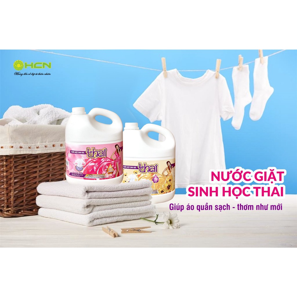 (CHÍNH HÃNG) Nước Giặt Sinh học THAI sạch bay vết bẩn, hương thơm lưu lâu