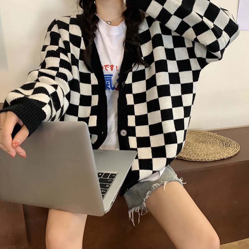 Áo IELGY Cardigan dệt kim phong cách Hàn Quốc dễ phối đồ