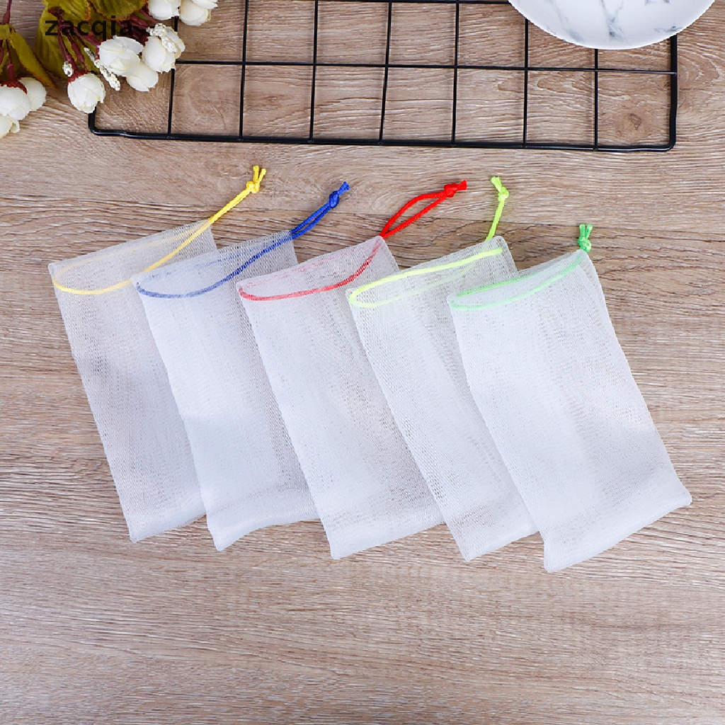 Set 5 Túi Lưới Đựng Xà Phòng Tạo Bọt Chăm Sóc Da Dễ Dàng