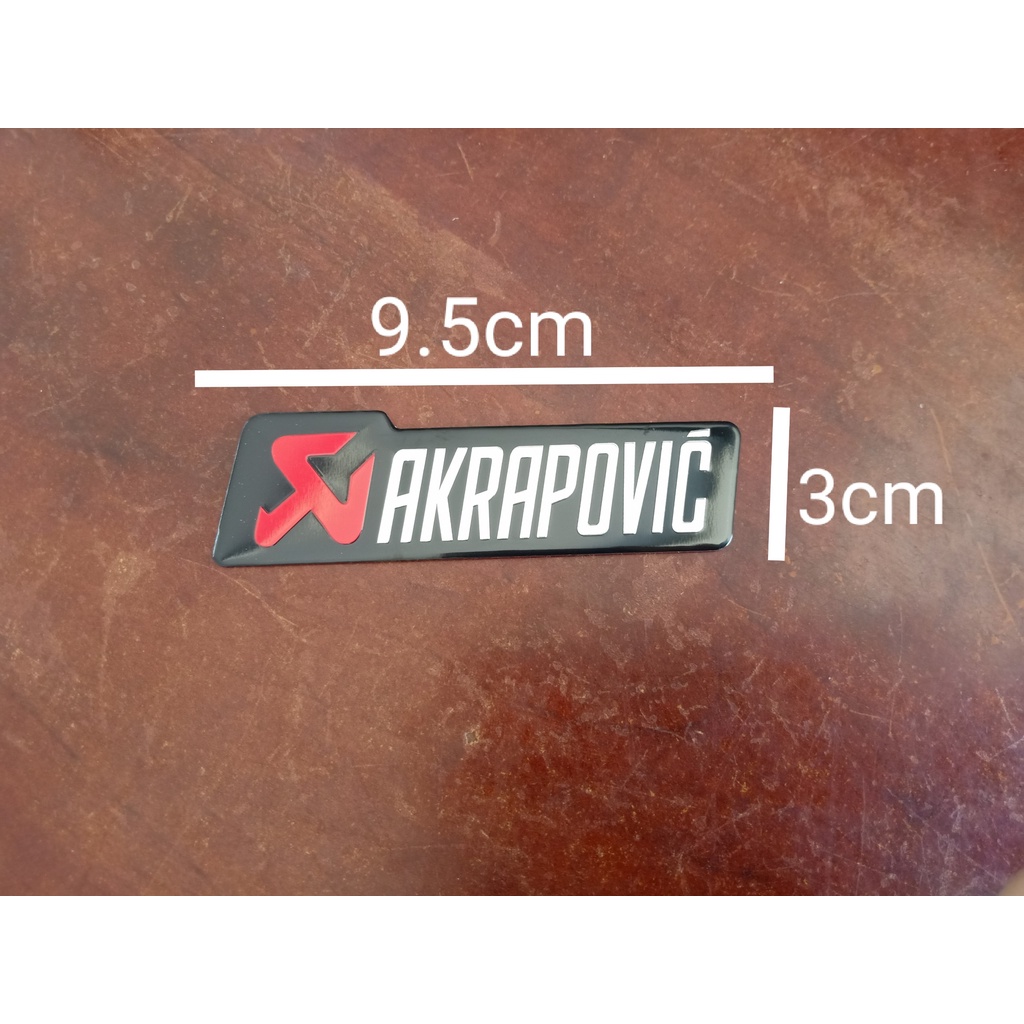 Tem nhôm dán Pô xe Akrapovic