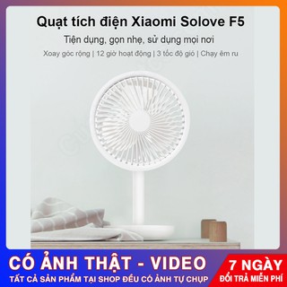 🔝 ( Chạy 12 tiếng ) Quạt Sạc Tích Điện  Solove F5  pin 4000mah 💛 💛 💛 [ 💯 HÀNG CHÍNH HÃNG]