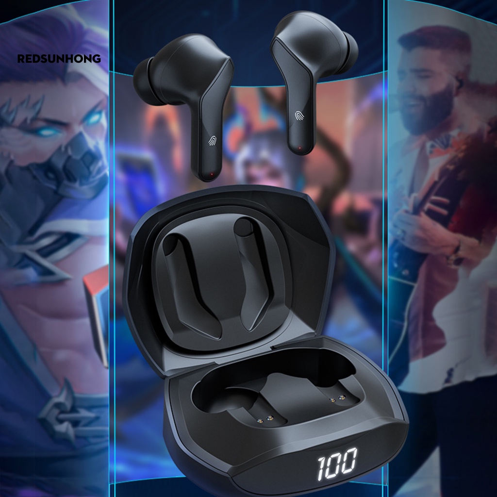 Tai Nghe Thể Thao Nhét Tai Bluetooth Không Dây Màn Hình LED Kỹ Thuật Số Chống Ồn Thông Minh Phong Cách Thể Thao 5.2