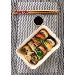 Hộp chữ nhật 600ml có nắp đi kèm ( 50 cái/ gói )