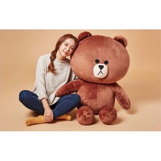 Gấu brown khổ vải 1m4 cao thật 1m2