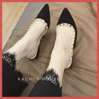 Giày bệt nữ ❤️ 𝗙𝗥𝗘𝗘𝗦𝗛𝗜𝗣 ❤️ Giày bệt đính đá mũi nhọn siêu xinh
