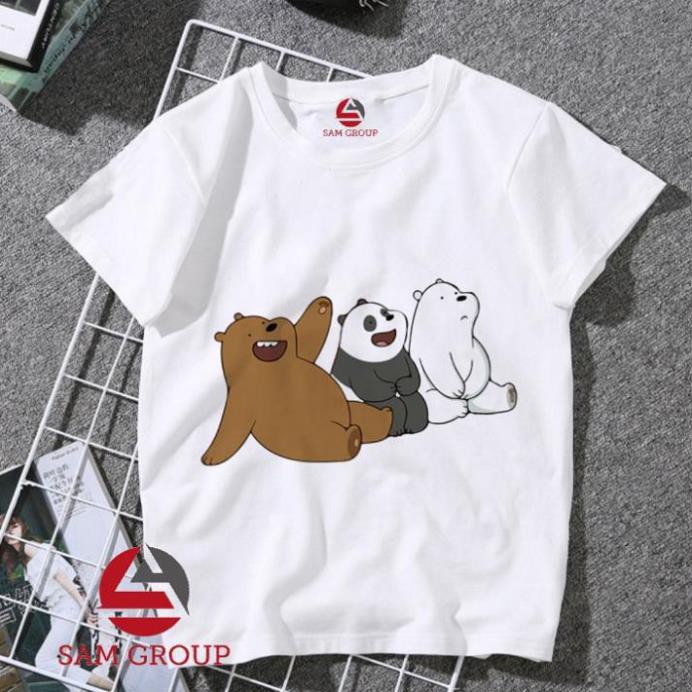 NEW- SALE- Album 1 - WE BARE BEARS áo thun unisex mùa hè thời trang phong cách Hàn Quốc - áo chất