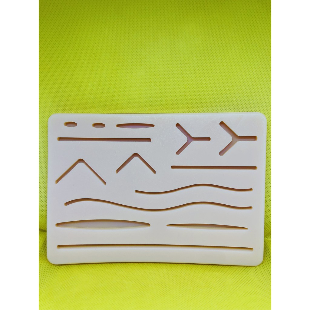 Da Gỉa Tập Khâu Vết Mổ Bằng Silicon Chuyên Dụng Thực Tập Khâu Chỉ Cho Sinh Viên Y Khoa