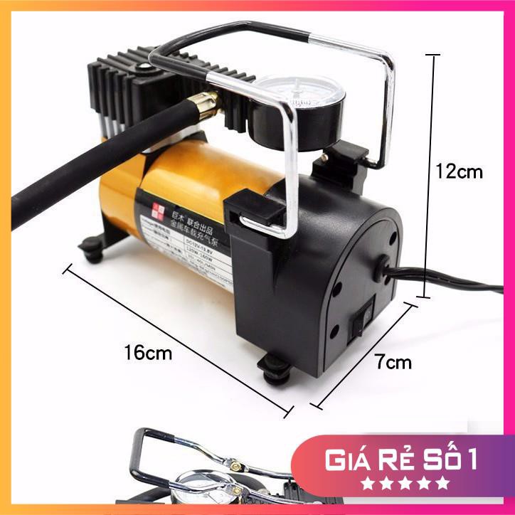 Bơm Lốp Ôtô Mini 12V 𝗙𝗥𝗘𝗘 𝗦𝗛𝗜𝗣 Bơm Lốp Ô Tô, Xe Máy, Xe Đạp Sử Dụng Nguồn Điện 12V (220V),bơm hơi mini