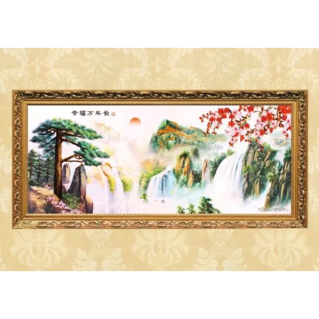 Tranh thêu ruy băng