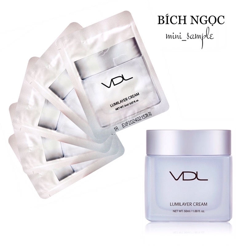 Kem dưỡng trắng bật tone tức thì VDL Lumilayer Cream sample 2ml