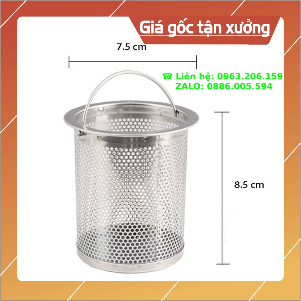 [Siêu Rẻ] Giỏ lọc rác bồn rửa bát cao 8.5cm đường kính miệng 7.5cm