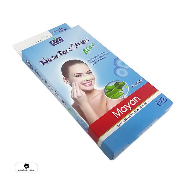 Miếng dán lột mụn mũi lô hội Mayan Skincare Nose Pore Strips Aloe Hàn Quốc hộp 4 miếng - 0513902 | BigBuy360 - bigbuy360.vn
