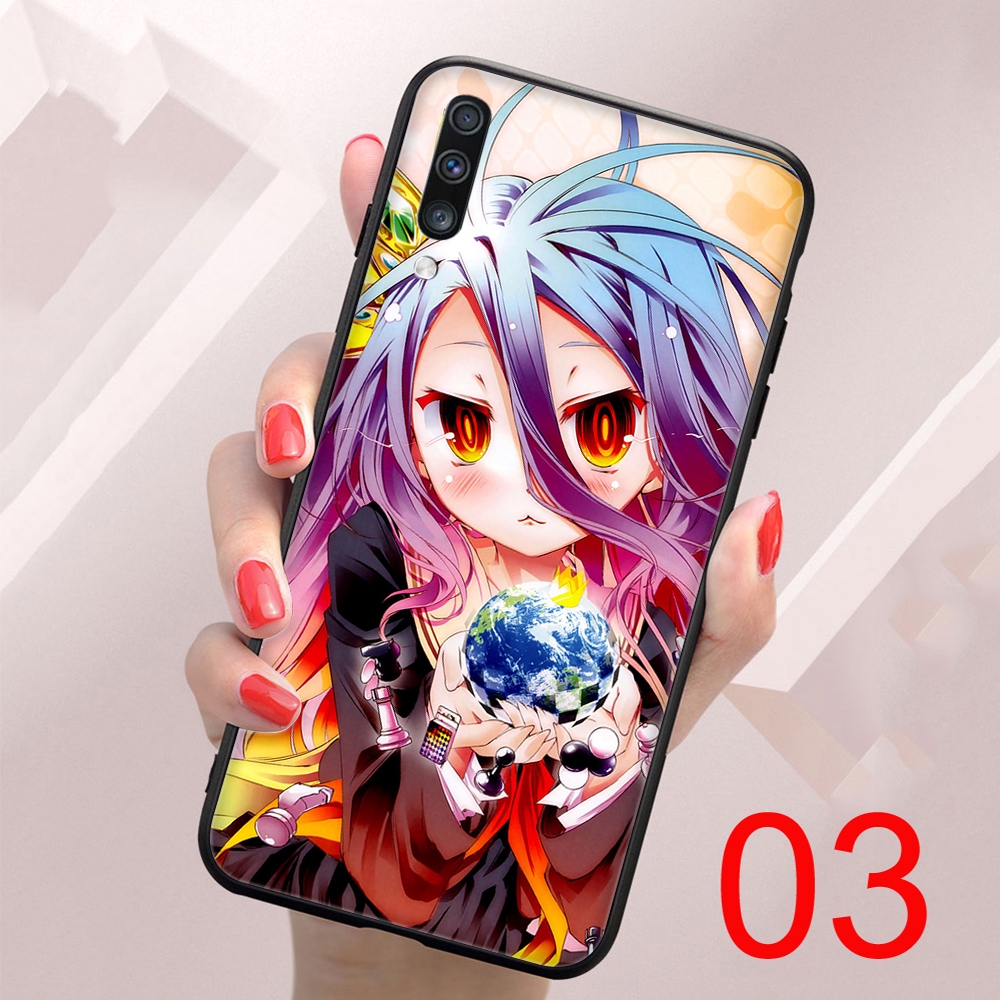 Ốp Điện Thoại Dẻo Viền Đen Họa Tiết Hoạt Hình No Game No Life Cho Samsung A10 A10S A20 A30 A20E A20S A30S A50 A50S A70 A70S