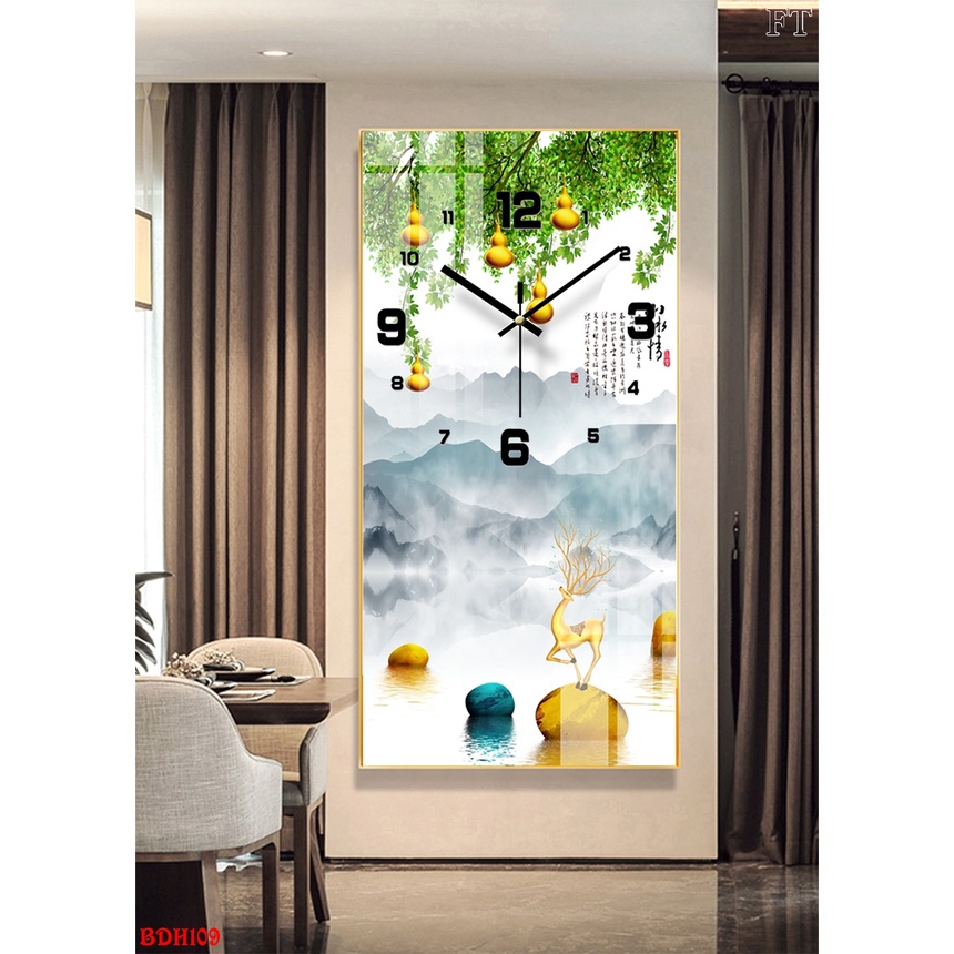 Tranh Đồng Hồ Tráng Gương Cao Cấp SGP21322-02