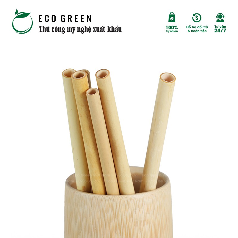 [Hàng Xuất Khẩu] Ống hút tre cao cấp nhiều size có thể tái sử dụng và thay thế ống hút nhựa, inox, thuỷ tinh | Eco Green | BigBuy360 - bigbuy360.vn