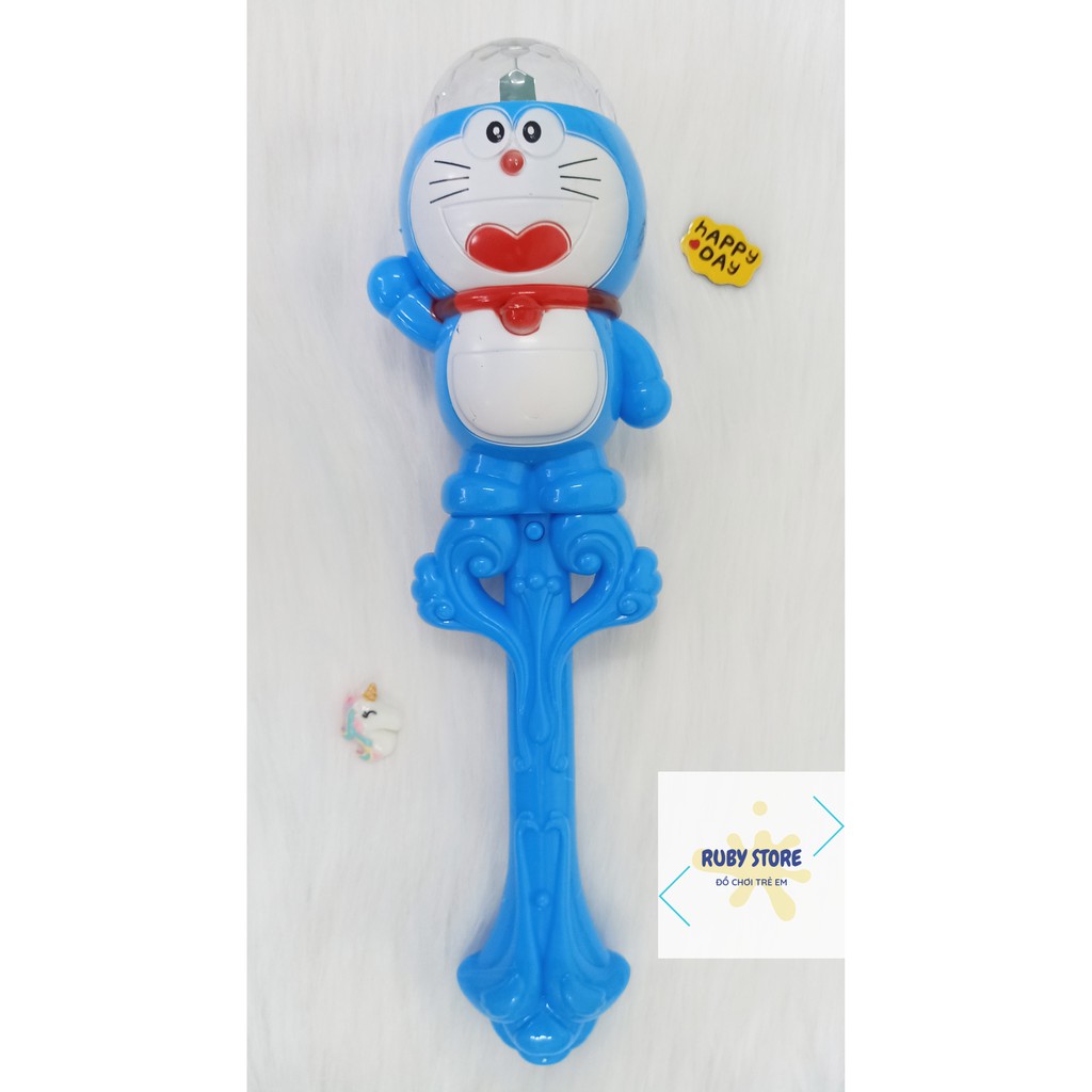 CÂY CỔ VŨ DORAEMON, CÓ ĐÈN LED NHẤP NHÁY 3D, NHẠC SÔI ĐỘNG (Dùng pin)