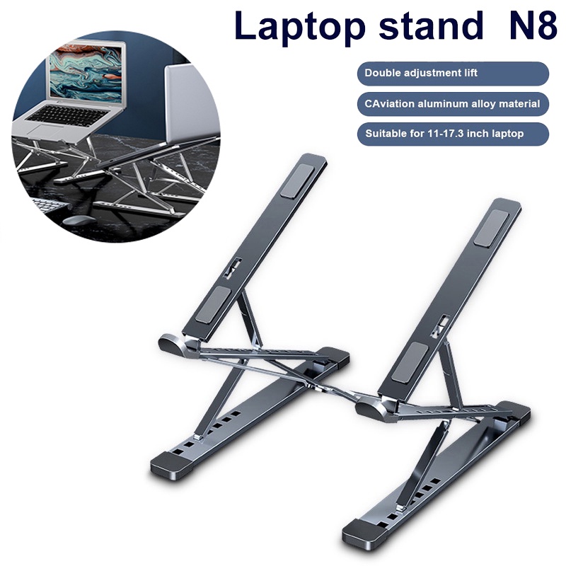 Giá Đỡ Hợp bằng nhôm có thể điều chỉnh được độ cao đế tản nhiệt kê laptop nhôm Tản Nhiệt Cho LAPTOP/MACBOOK/IPAD