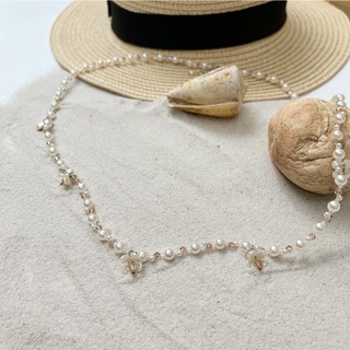 Thắt lưng eo Belly Belt Chain Flower Pearl