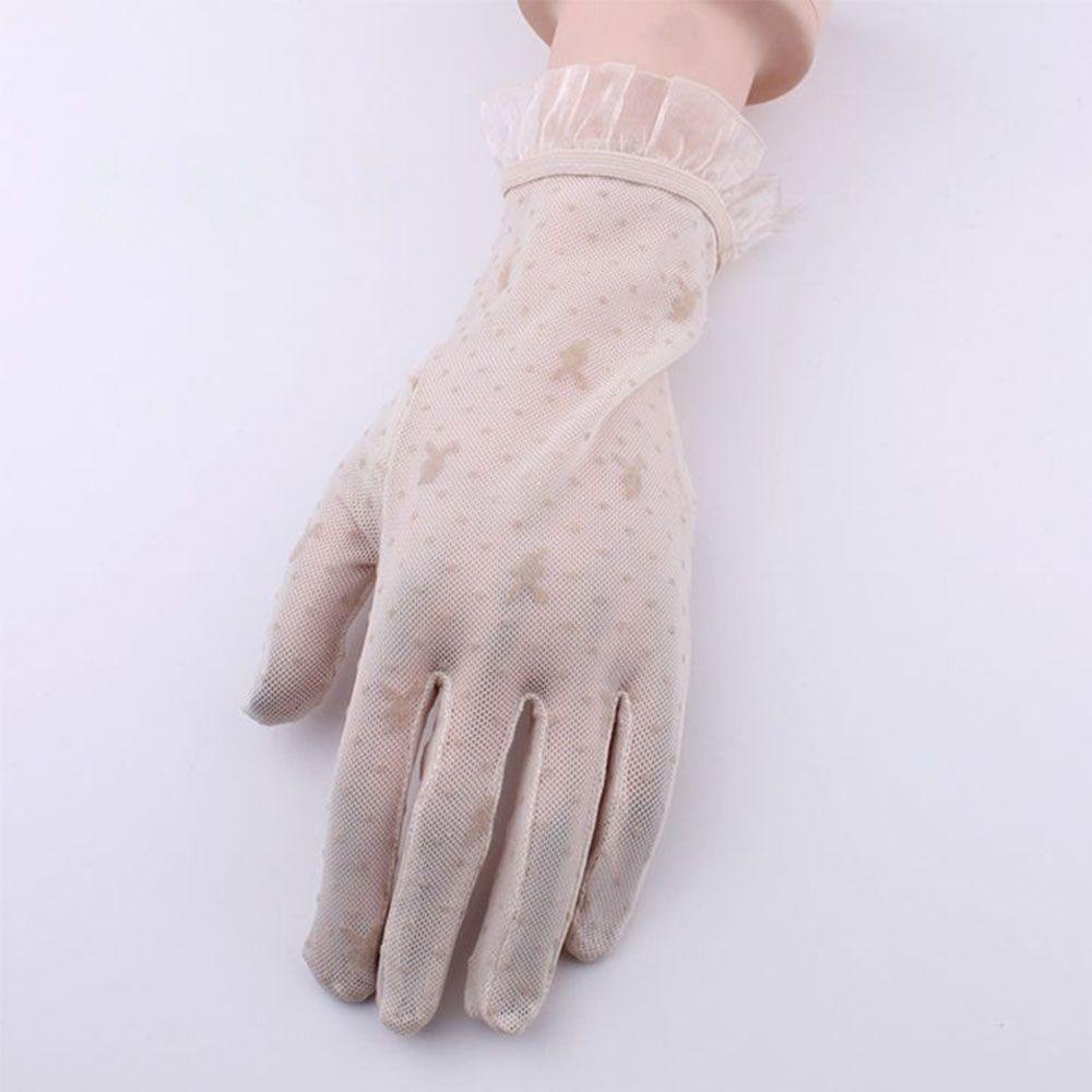 Găng Tay Lái Xe Ren Lưới Mỏng Chống Tia UV WMES15H