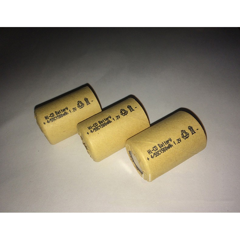 Pin nikel cadium, pin Ni-CD 4 /5SC 1500mAh 1,2V (loại lùn 34mm) - Bán buôn