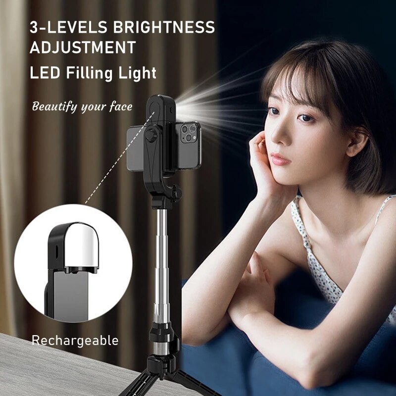 Gậy Tự Sướng XT10S Kết Nối Bluetooth Cho Tất Cả Các Loại Điện Thoại