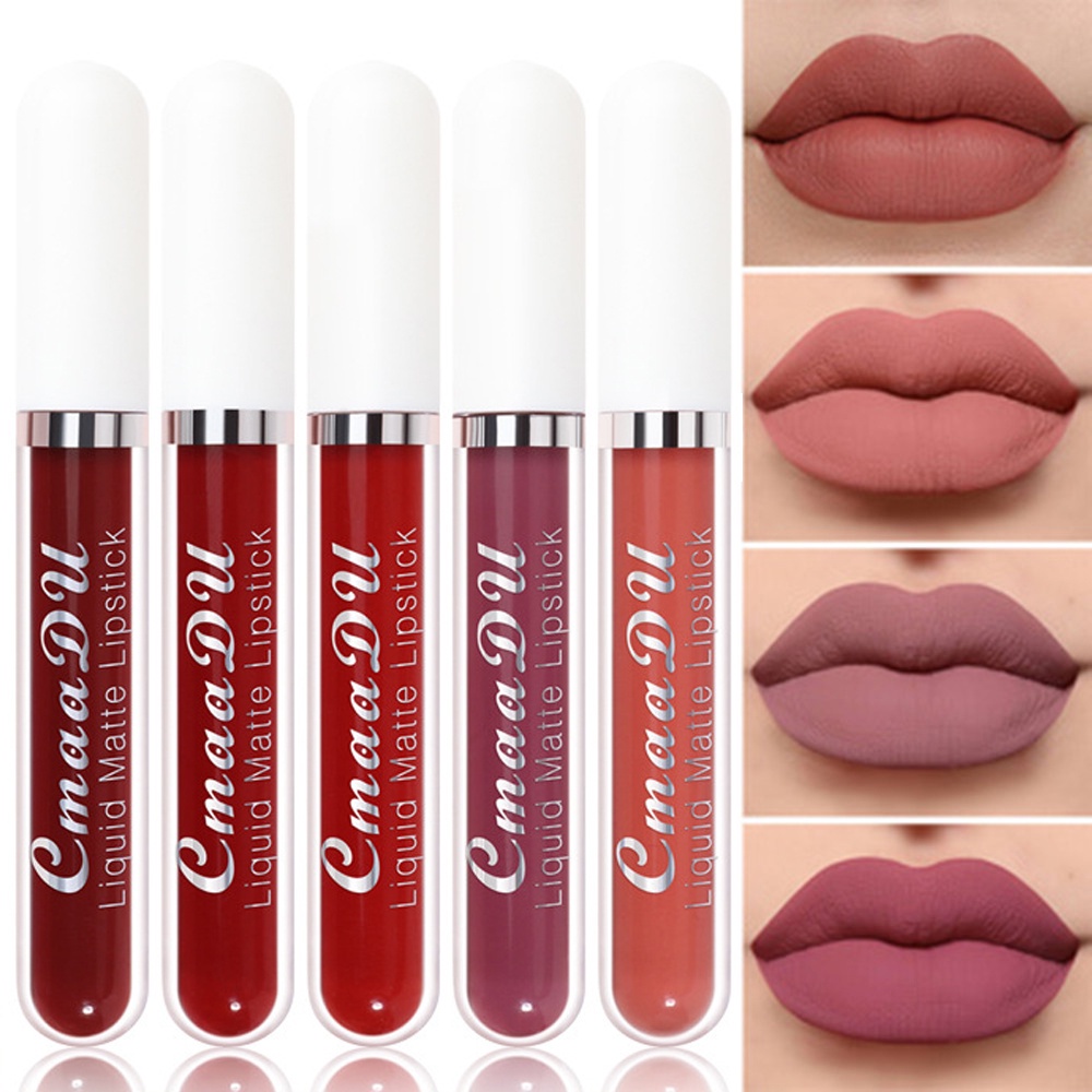 Son Môi Chống Thấm Nước Lâu Trôi Mềm Mịn Màu Sắc Gợi Cảm Dành Cho Nữ