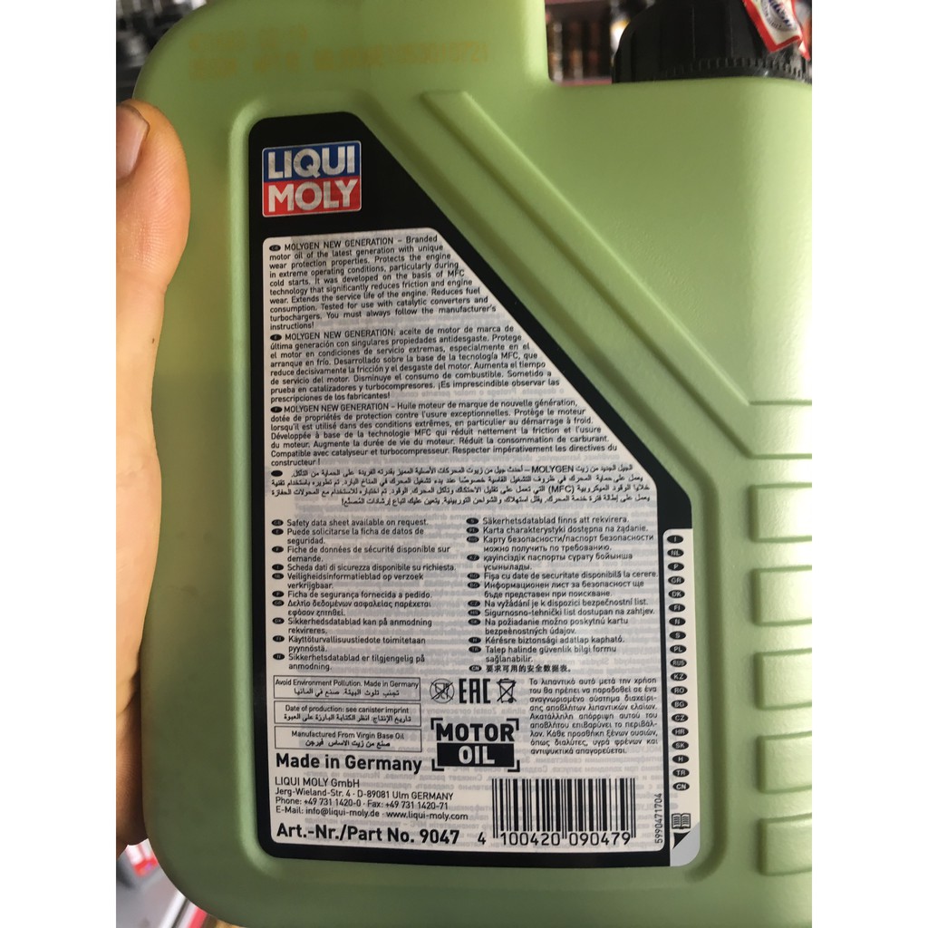 Dầu nhớt Liqui Moly Molygen 5W40 nhập khẩu ĐỨC