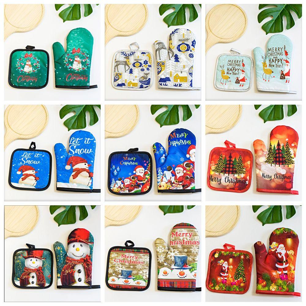 WATTLE Găng Tay Cách Nhiệt Dùng Cho Lò Vi Sóng Trang Trí Giáng Sinh Mới