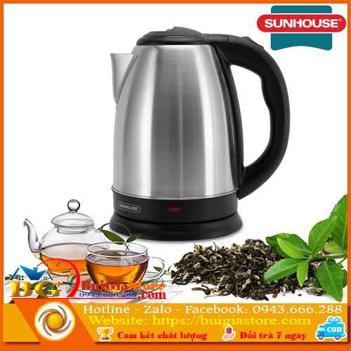 Ấm siêu tốc Sunhouse SHD1186 - Bảo hành chính hãng 12 tháng