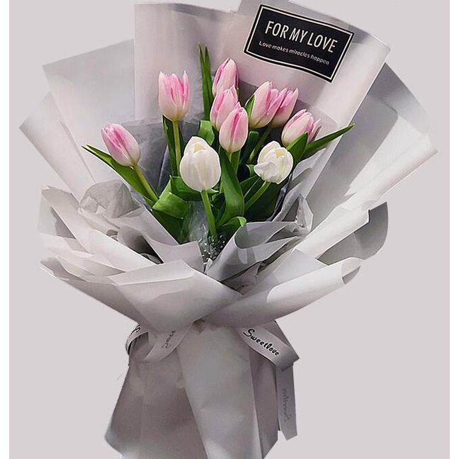 Hoa Tulip Nhân Tạo 34CM Dùng Để Trang Trí Nhà/Khách Sạn/Tiệc Cưới