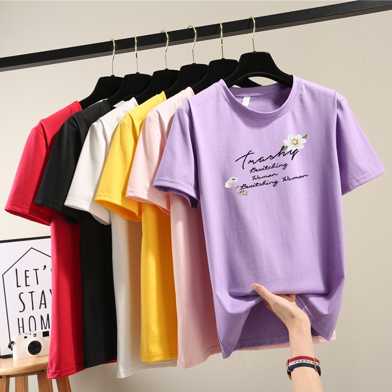 Áo thun NRVP tay ngắn dáng rộng phong cách Hàn Quốc thời trang mùa hè 2022 dành cho nữ