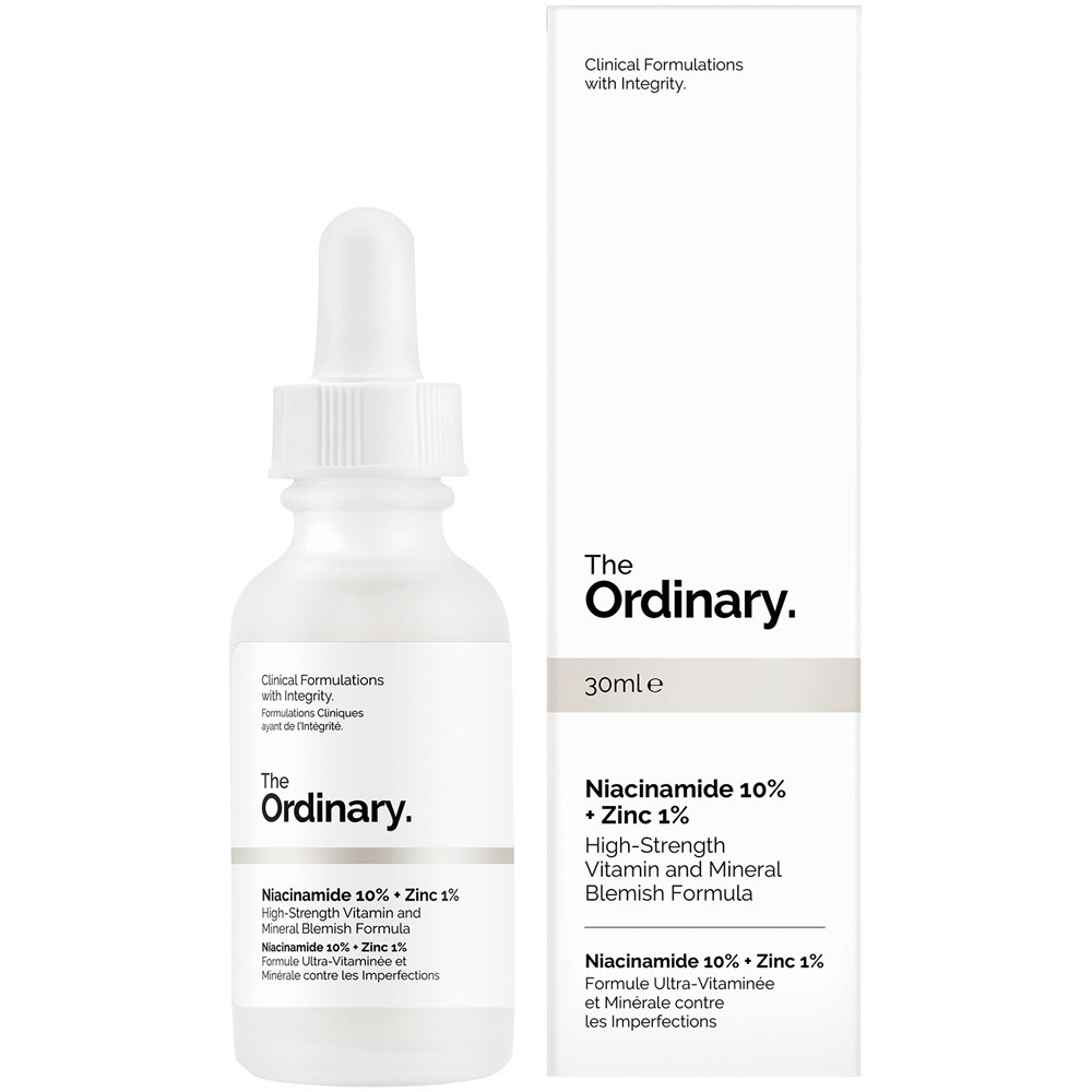 Serum cho da mụn, giảm thâm, cân bằng nhờn The Ordinary Niacinamide 10% + Zinc 1% 30ml | BigBuy360 - bigbuy360.vn