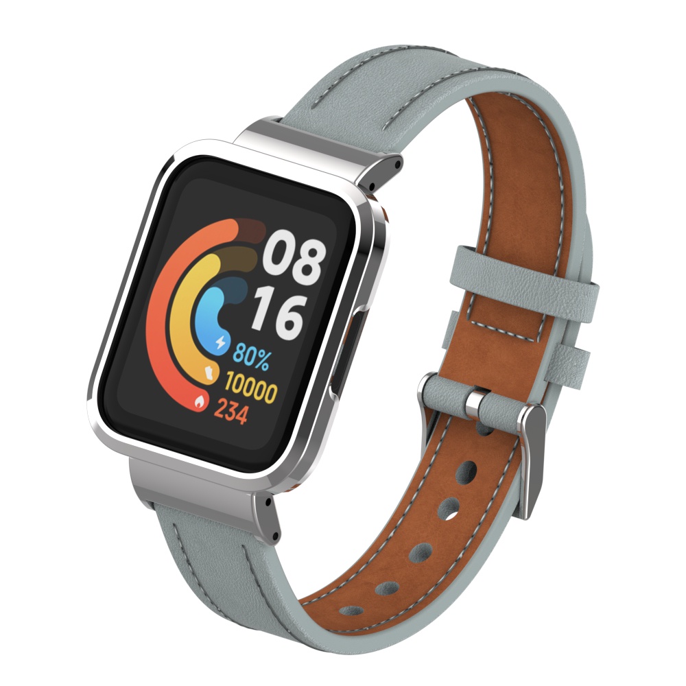 Dây Đeo Bằng Da Nhiều Màu Cho Đồng Hồ Thông Minh Xiaomi Mi Watch Lite/2 Lite Redmi Watch 2/2 Lite POCO