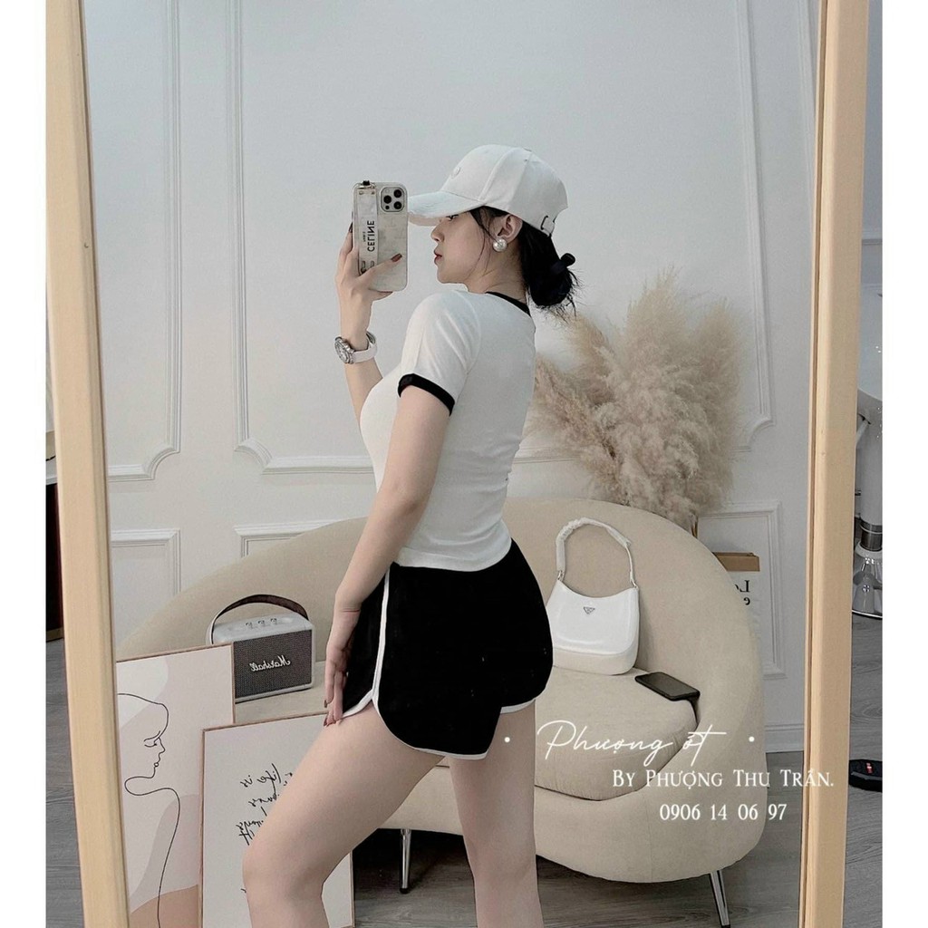 Sét bộ thể thao cộc viền trơn hàng đẹp