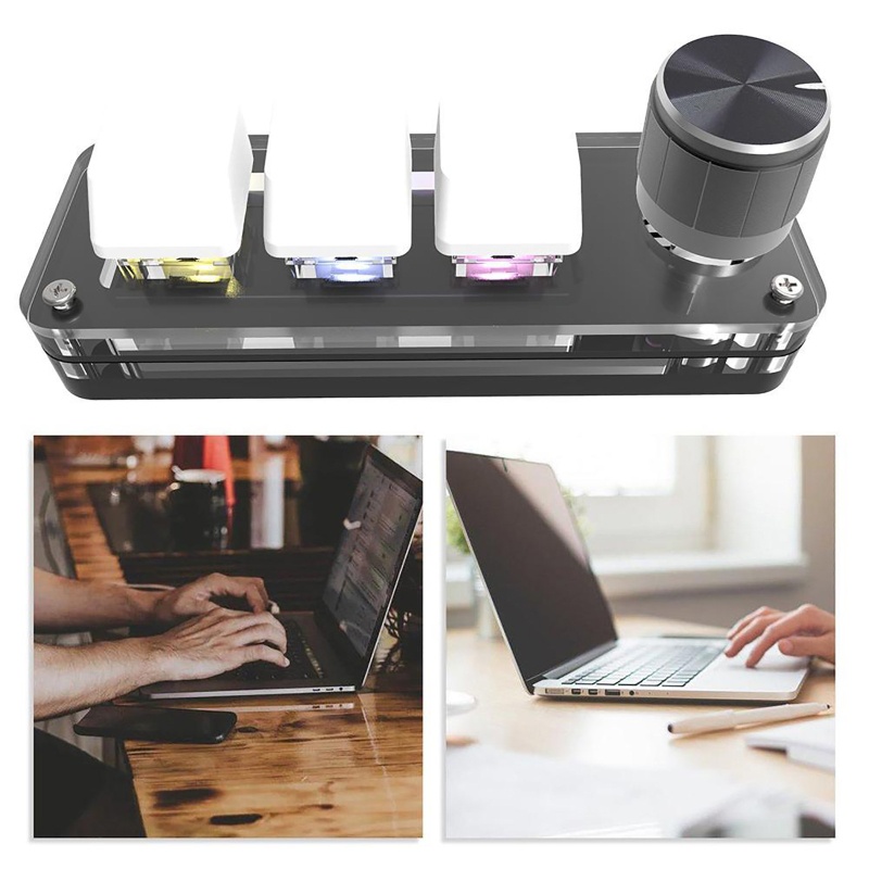 Bàn Phím Cơ Mojito 3 Phím Kèm Dây Cáp Dữ Liệu USB Dành Cho Windows for HID
