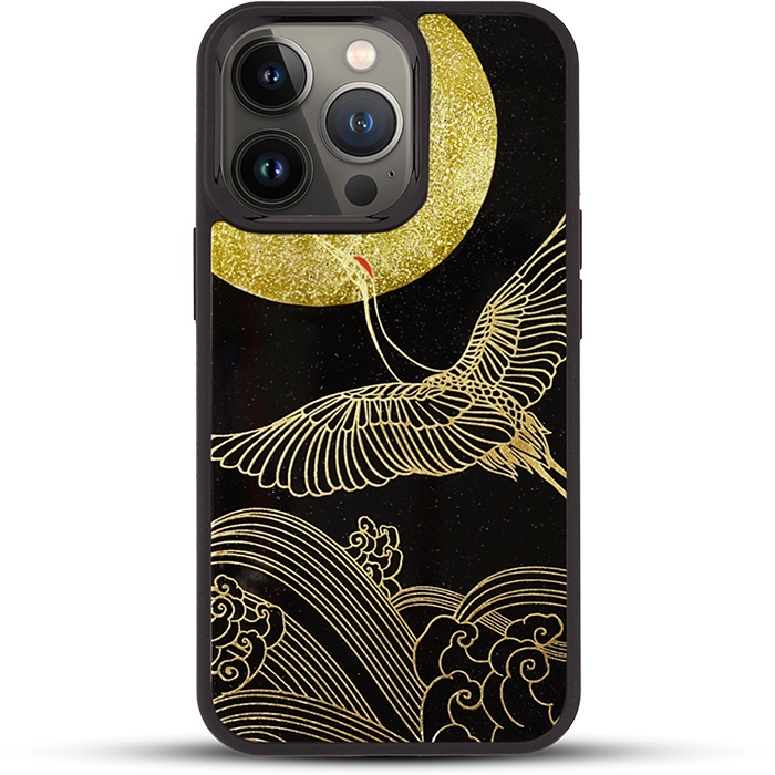 Ốp điện thoại cho iPhone 13 Pro / 13 Pro Max mẫu Chim Hạc Phù Tang thương hiệu La Sonmai