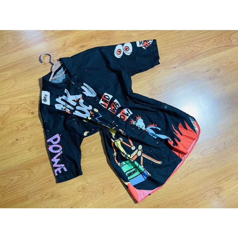 Áo sơ mi freesize nữ in hình ngộ nghĩnh chụp ảnh du lịch size M, L